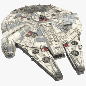 3D Millennium Falcon Spacecraft model