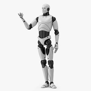 Humanoid Robot Male Poet Pose 3D model