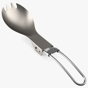 Foldable Spork 3D model