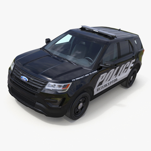 3D Ford Police Interceptor Unit model