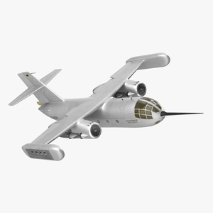 Hover Jet Dornier Do 31 Rigged for Maya 3D model