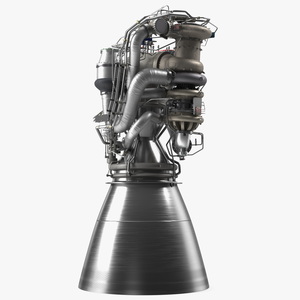 3D BE-4 Rocket Engine model