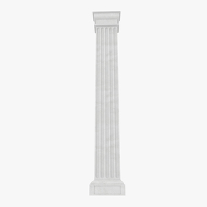 3D Pilaster Doric Greco Roman 2 model