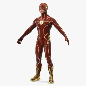 3D model DC Flash Character A-pose