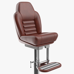 3D Marine Helm Chair No Arms Brown