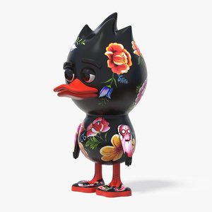 3D model TUD Toy Frida Kahlo Black