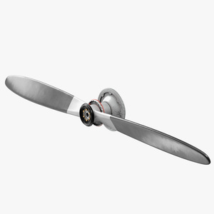 Airplane Propeller Two Blades 3D model