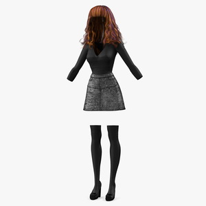 Young Girl Youth Clothes 3D model