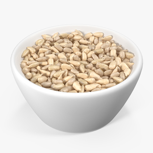 3D model Full Bowl of Peeled Sunflower Seeds