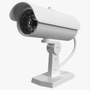 3D model Exterior Security Camera White