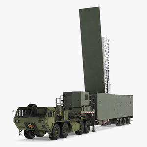 3D Truck M983 with Missile Launcher on Alert