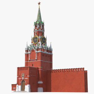 3D model Moscow Kremlin Spasskaya Tower