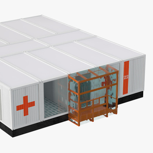 3D Mobile Modular Container Clinic