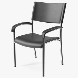 3D Office Steel Chair model