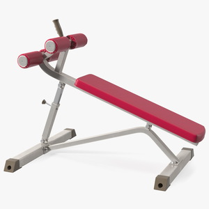 3D Crunch Bench Red