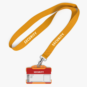 3D Security Lanyard with ID Card Holder