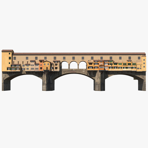 Ponte Vecchio Bridge Florence 3D model