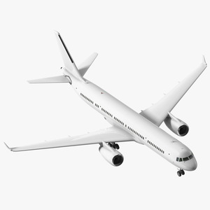 Narrow-Body Jet Airliner Blank Livery Rigged 3D model