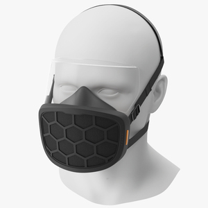 3D ForgedAir Respirator System Black model