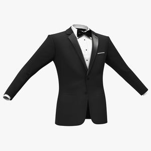 Tuxedo Black Jacket 3D model