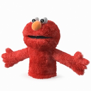 3D model Elmo Hand Puppet Fur