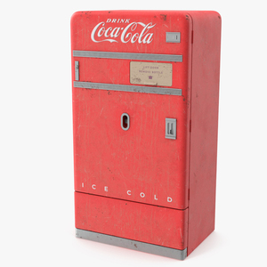 3D model Coca Cola Retro Vending Machine Old