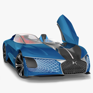 3D Concept Car DS X E-TENSE Rigged