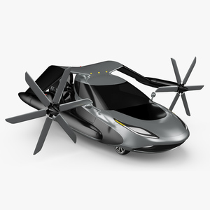 Concept Futuristic Flying Car 3D model