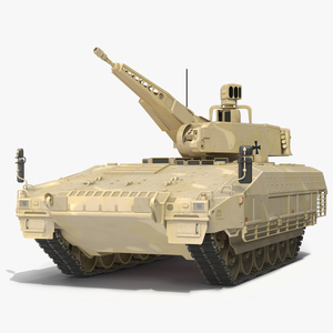 Puma German IFV Military Tank Sandy Rigged 3D