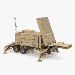 3D Patriot AN MPQ53 Radar Set Desert model