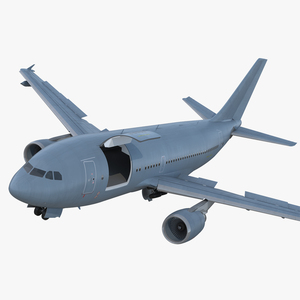 3D Airbus A310 Multi Role Tanker Aircraft Transport Generic Rigged model