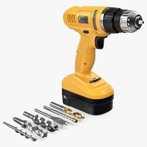 3D Cordless Drill with Drill Bit Set model