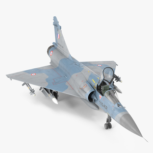 3D French Air Force Mirage 2000C with Armament model