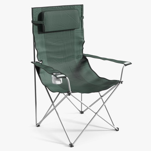 Folding Camping Chair with Cup Holder 3D