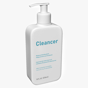 Cleanser Dispenser Bottle 236 ml 3D