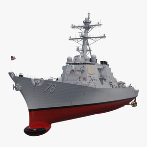 Arleigh Burke Destroyer Porter DDG 78 3D