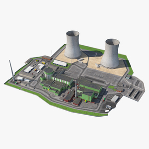 Nuclear Power Plant 3D model