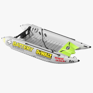 3D Racing Boat Gemini Zapcat F1 Grey model