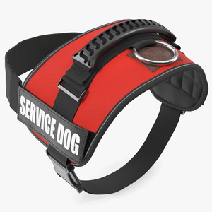 3D model Service Dog Vest Fur