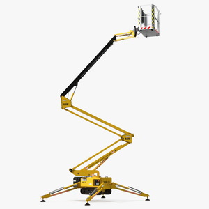 Articulated Boom Lift With Crawler Chassis 3D