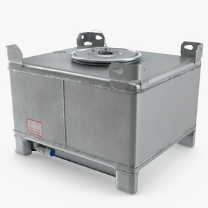 3D model 120 Gallon Stainless Steel IBC Tote Tank