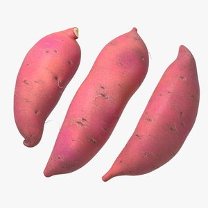 3D Sweet Potatoes Red model