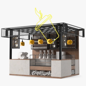 Loft Coffee Kiosk 3D