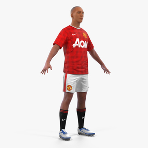 3D Soccer or Football Player Manchester United model