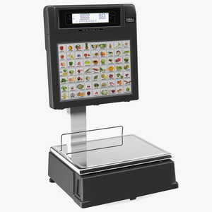3D model Self-service Scales Tornado with Interactive Scoreboard