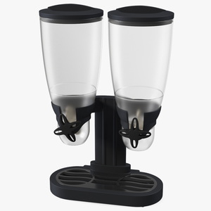 Cereal Dual Dispensers Empty Black 3D model