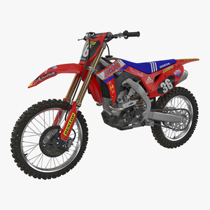 3D Motocross Bike Honda CRF250R 2018 model