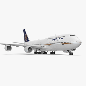 3D model Boeing 747 8I United