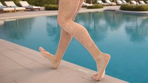 Realistic Male Legs in a Walking Pose 3D