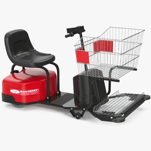 3D Motorized Shopping Cart SmartKART New Red